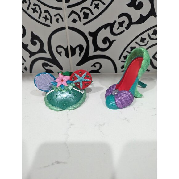 Disney Parks Shoe & Ears Ornaments Little Mermaid Ariel Runway
